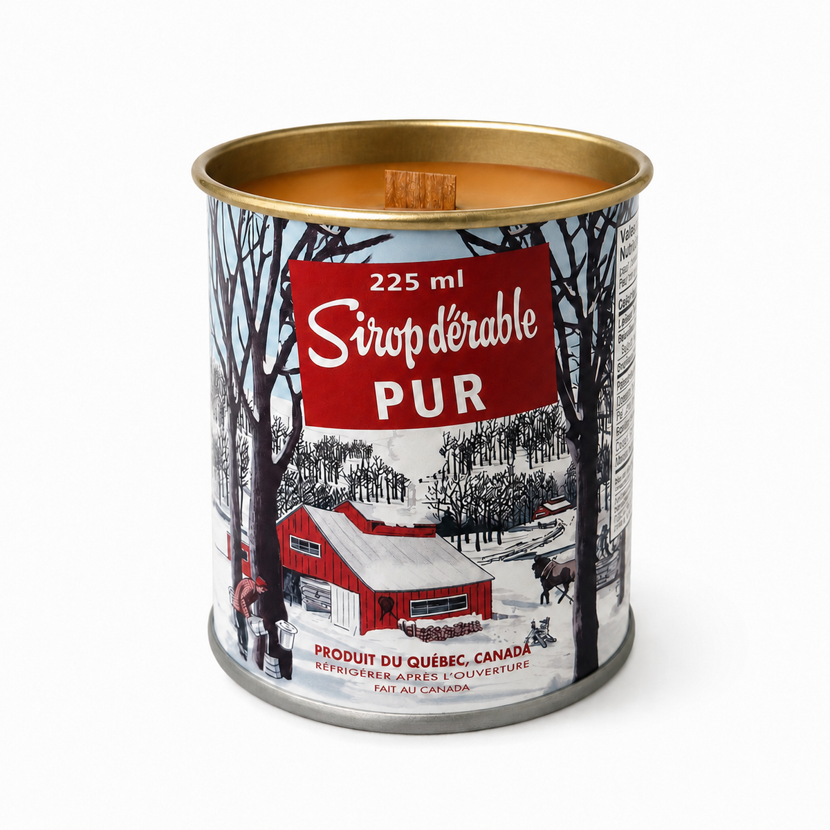 Maple Syrup Candle - Iconic Tin Can (225 ml): Cotton