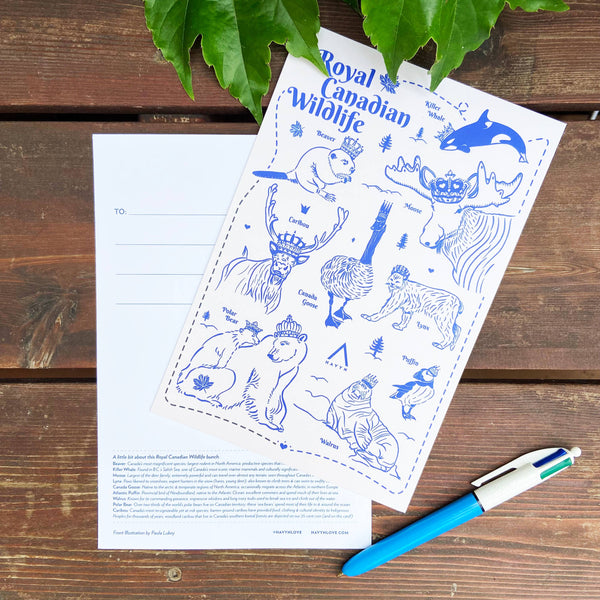 Royal Canadian Wildlife 6x9 Postcard