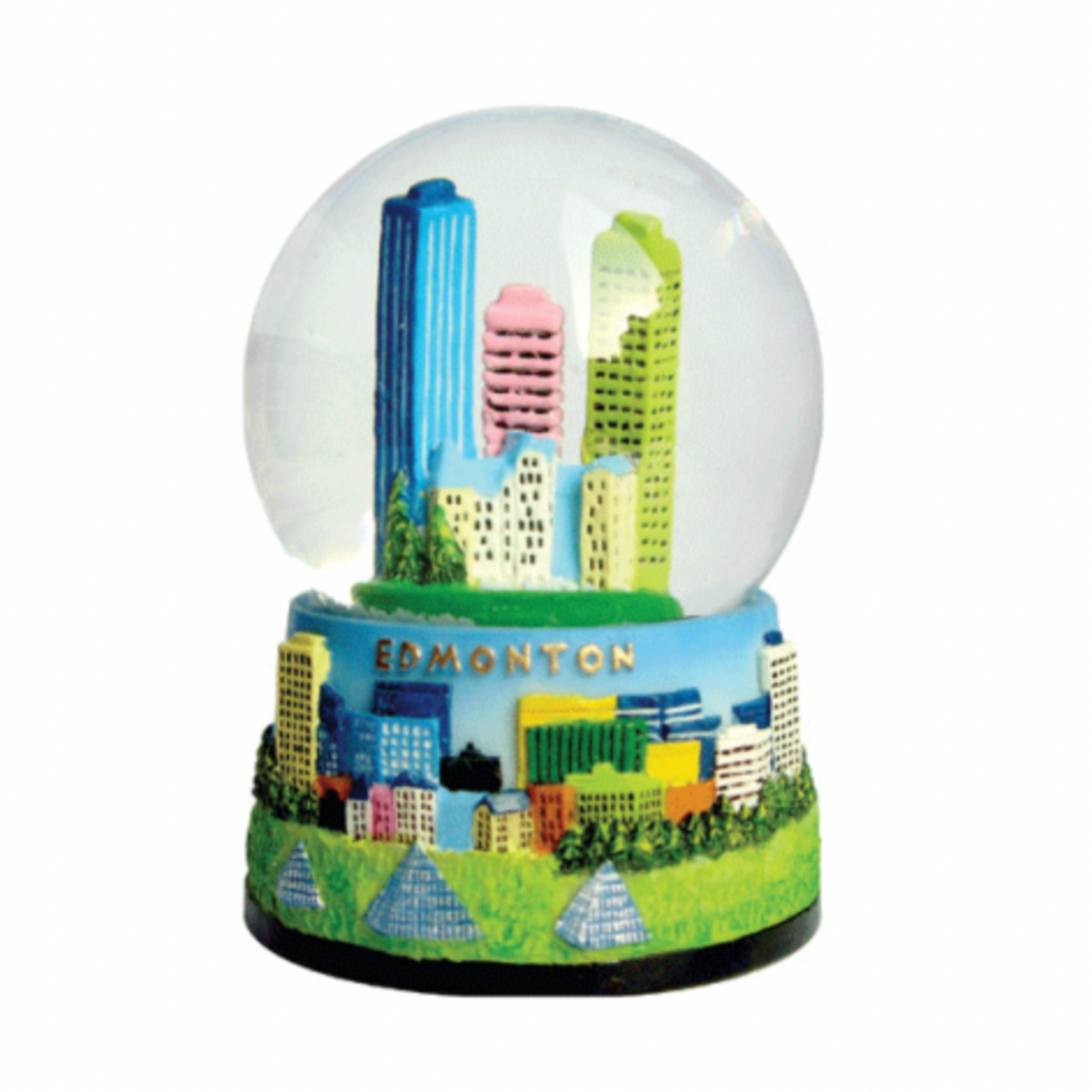 Snow Globe featuring Edmonton City skyline and landmarks