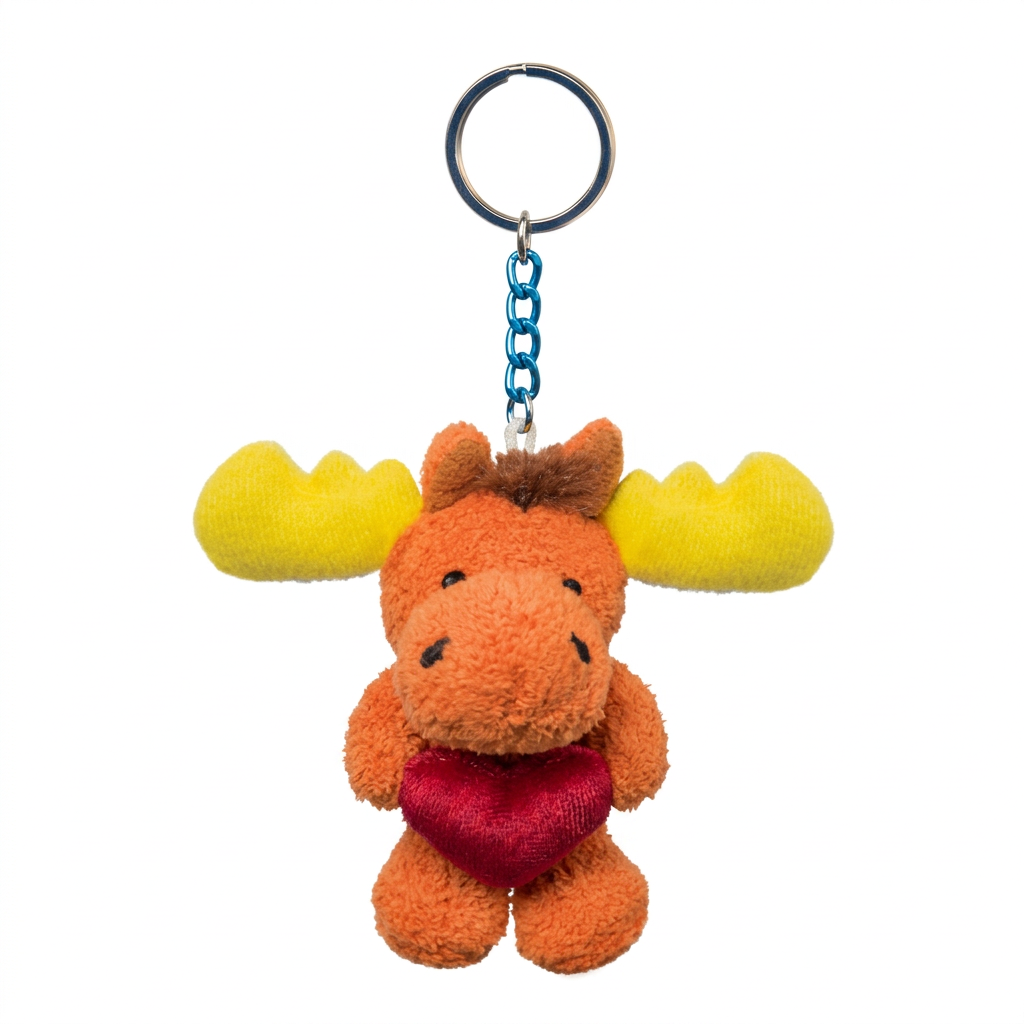 3" Mini Plush Keychain - Moose