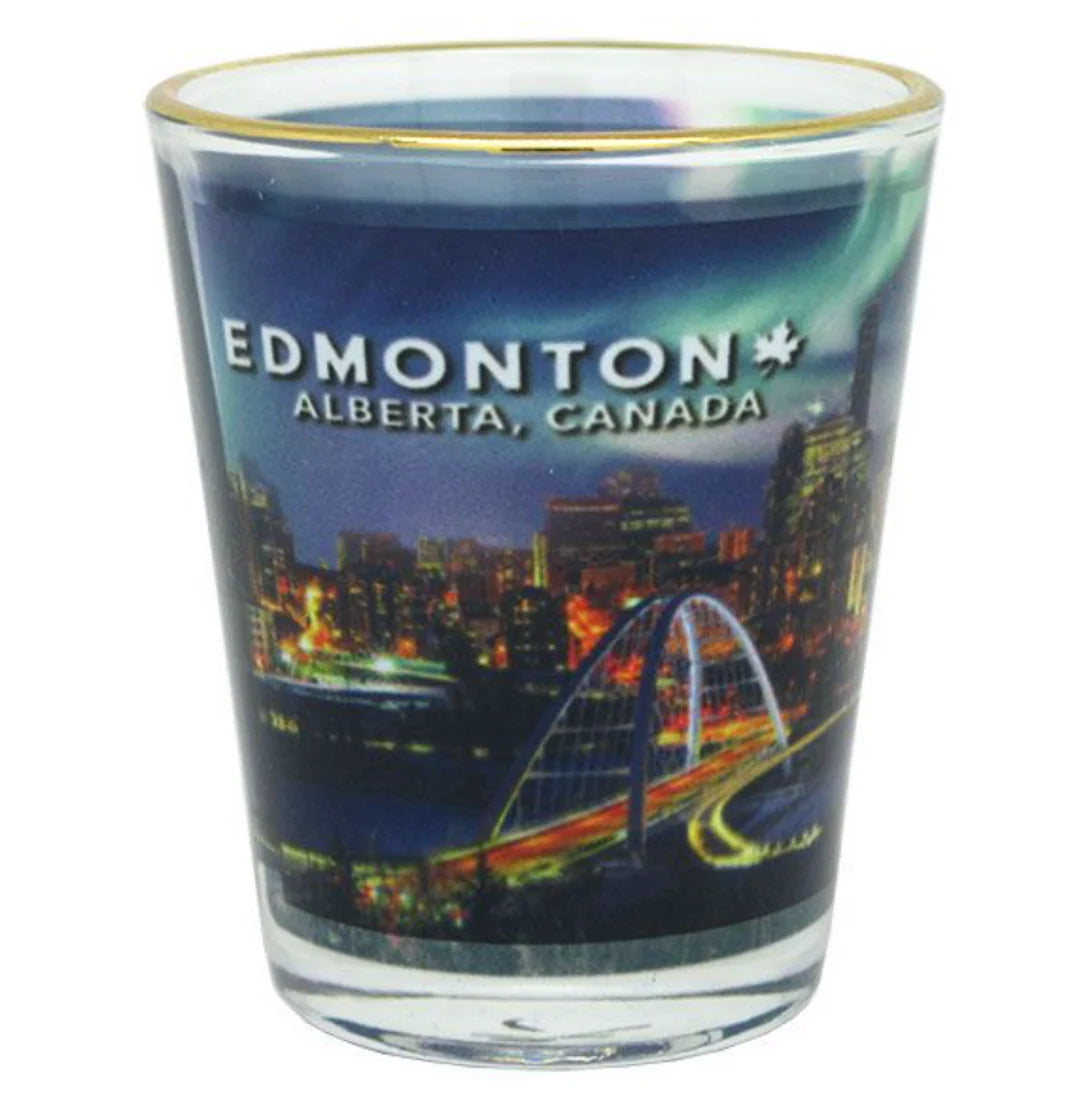 Edmonton northern light shot glass - 1oz