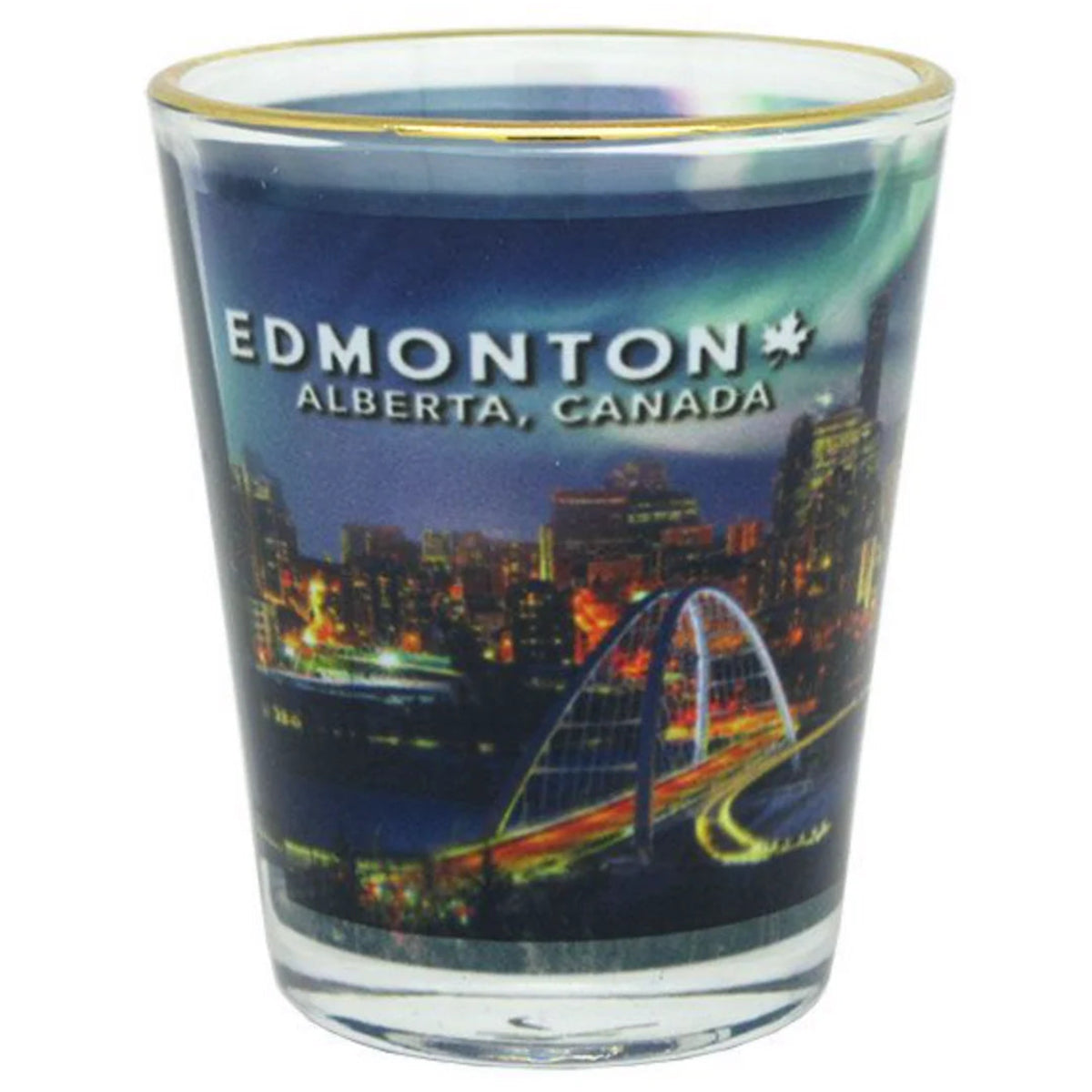 Edmonton northern light shot glass - 1oz