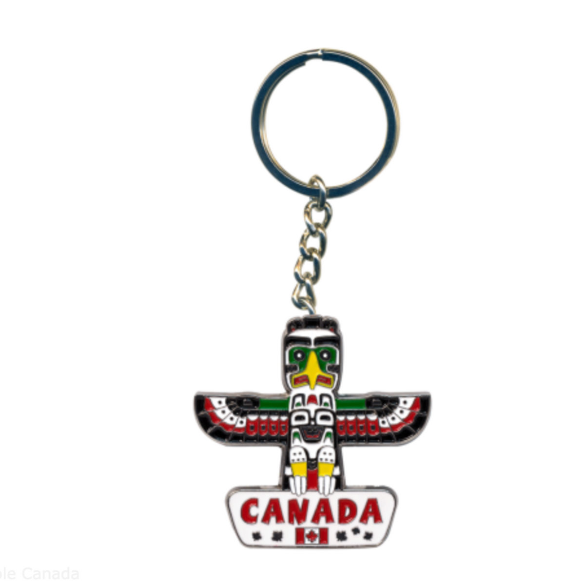 Metal Keychain - Totem Pole Canada