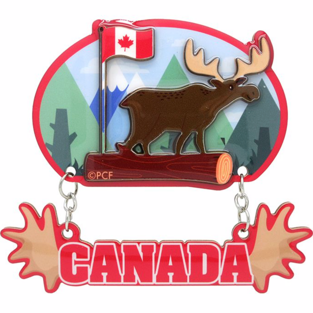 Moose Dangle Magnet