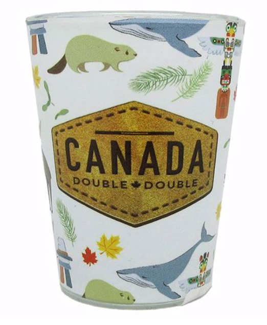 Shot Glass Canadian icons