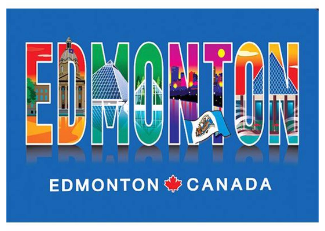Photo Magnet - 2 x 3'', Text with Icons, Edmonton