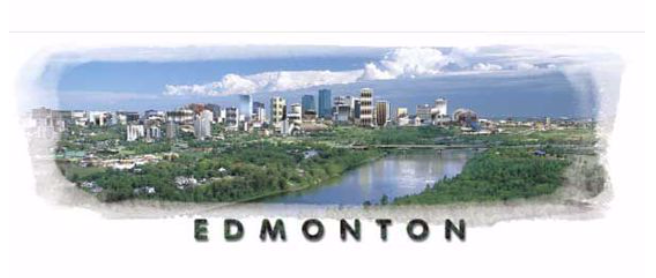 Photo Magnet - 1.5 x 4.5'', Edmonton skyline, Edmonton