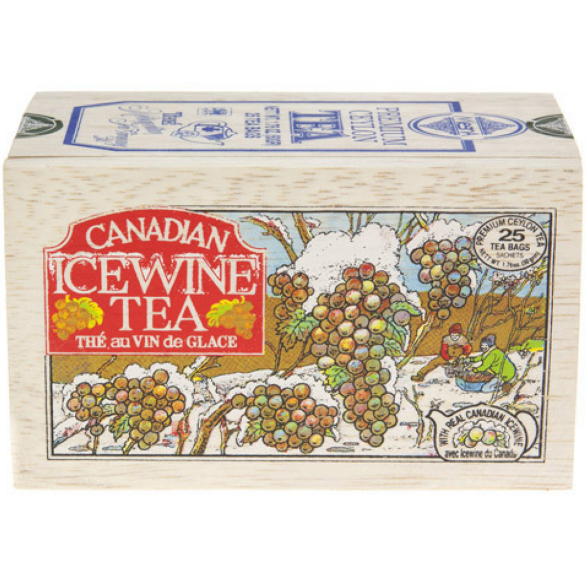Maple Tea & Ice wine tea in the Wood Box - 25 tea bags
