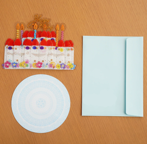 Happy Birthday Cake 3D Greeting card