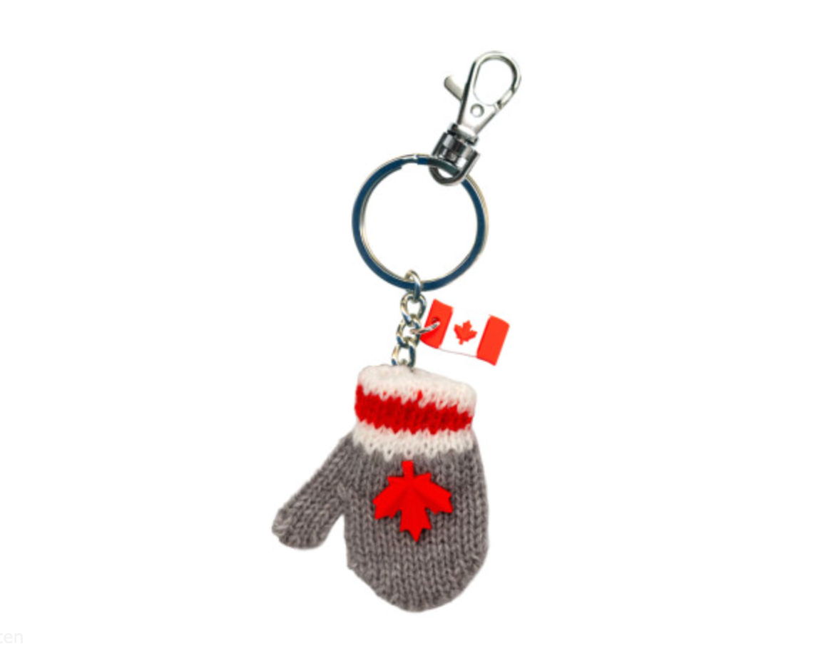 Keychain - Grey Mitten