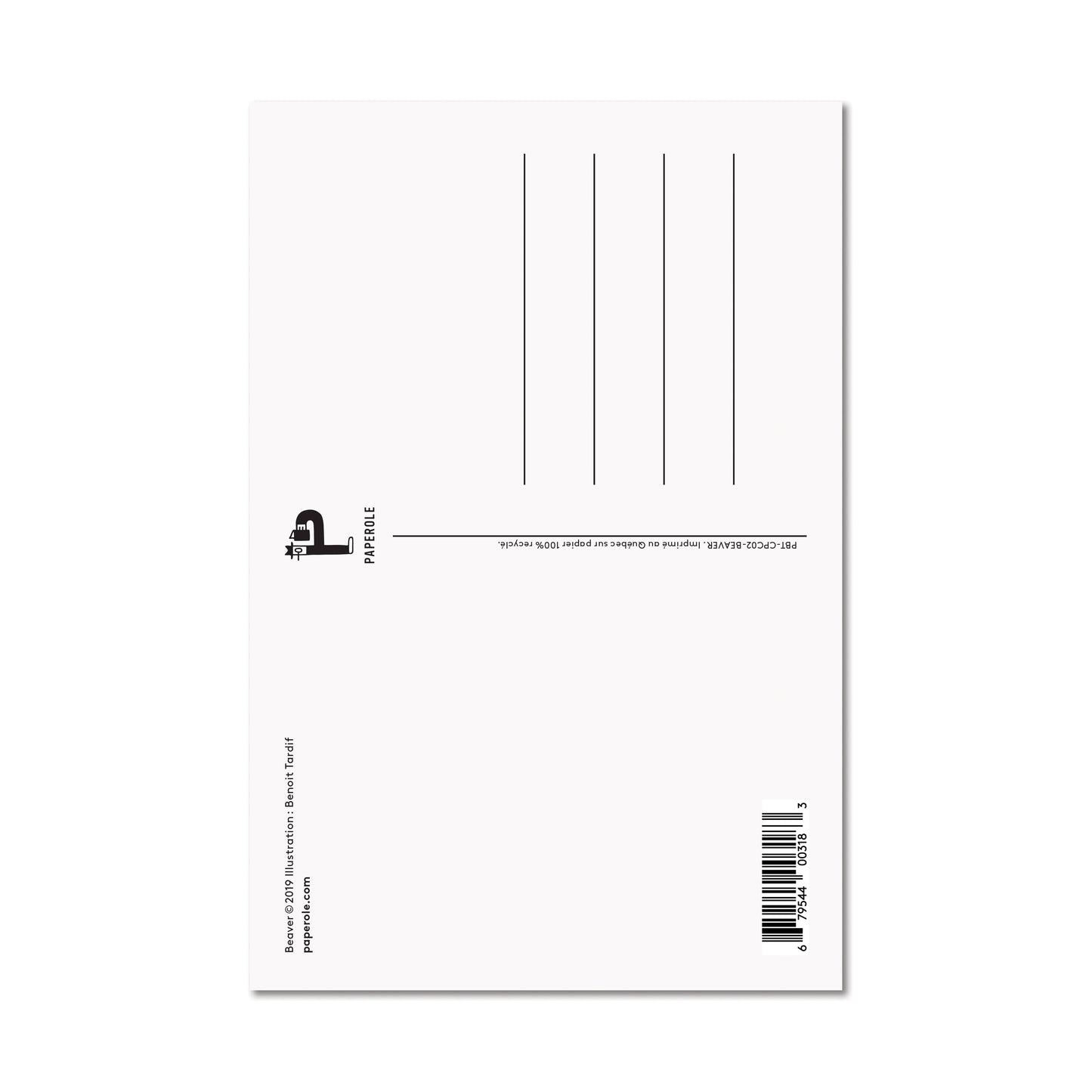 BEAVER — Postcard
