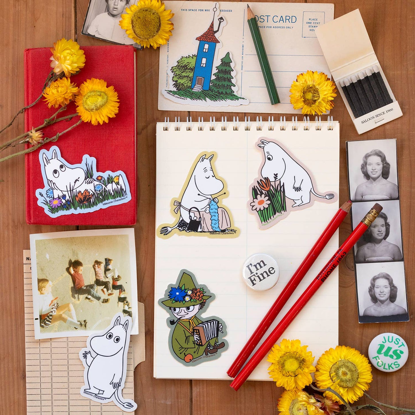 3P4 x Moomin® - Moomintroll Garden Sticker