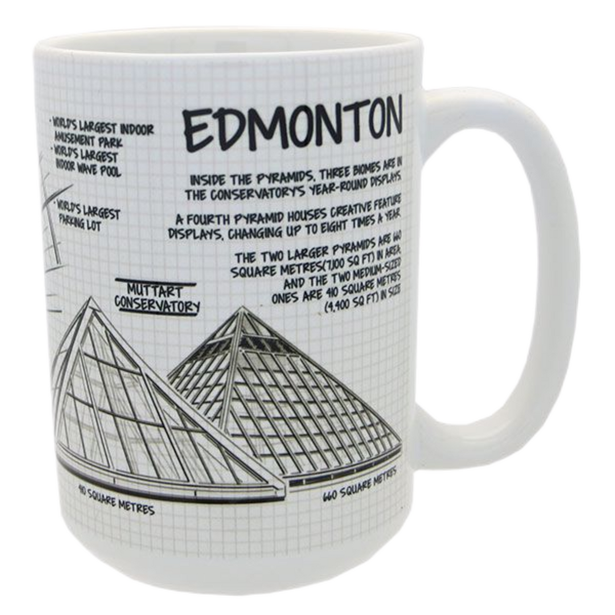 Edmonton Architectural Designed Mug - Unique Souvenir
