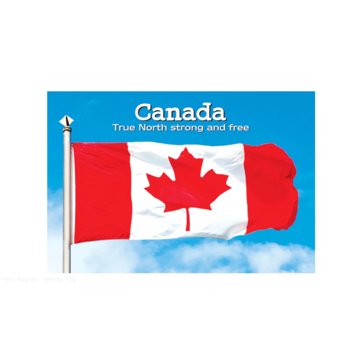Photo Magnet - Waving Flag