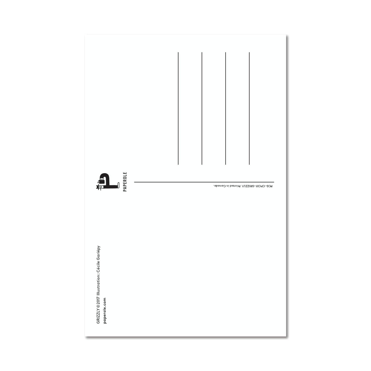 GRIZZLY — Postcard