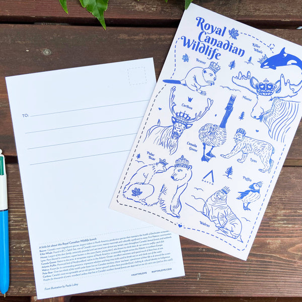 Royal Canadian Wildlife 6x9 Postcard