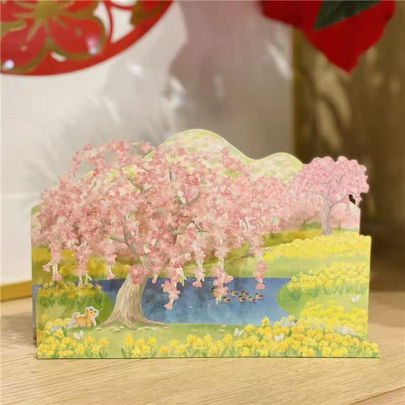 Spring Cherry Blossom Pop-up Card