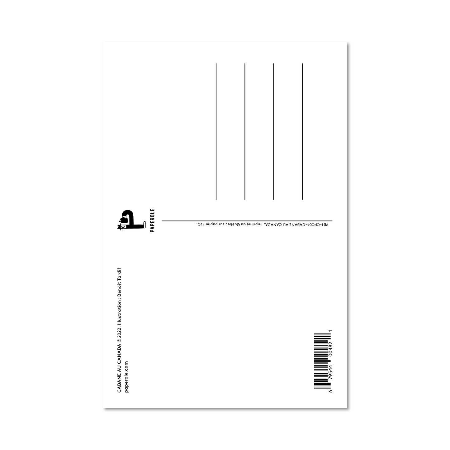 CABANE AU CANADA — Postcard