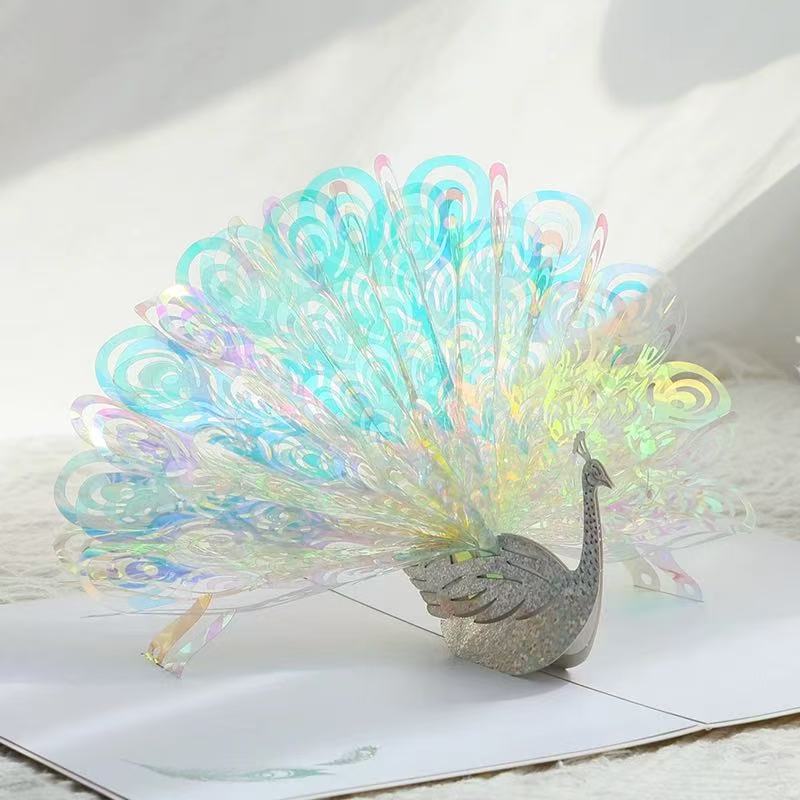 3D Pop-up Peacock Card