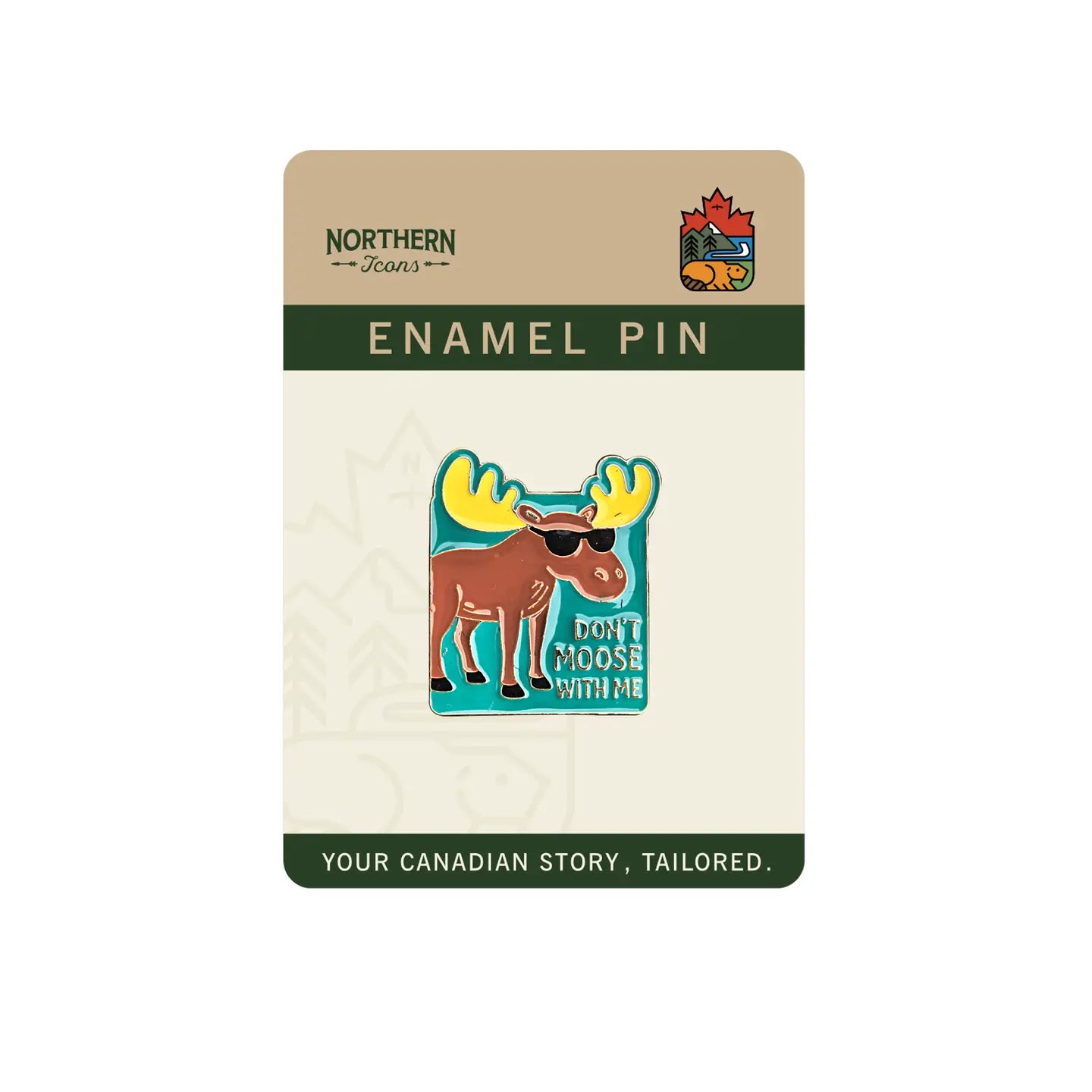Don’T Moose with Me Enamel Pin – Funny Canada Moose Souvenir Gift Lapel Pins