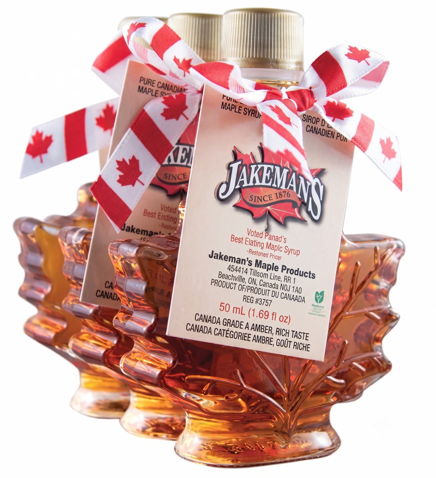 Jakeman's Amber Maple Syrup 3*50ML