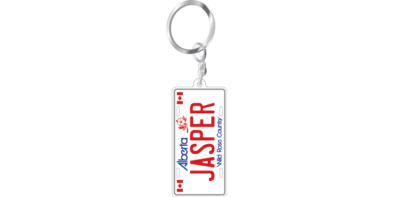 Aluminum Vehicle Plate Keychain - Jasper