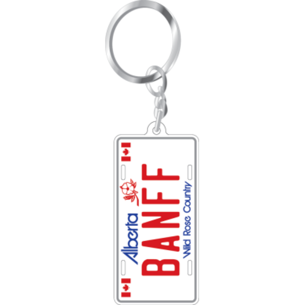 Aluminum Vehicle Plate Keychain - Banff
