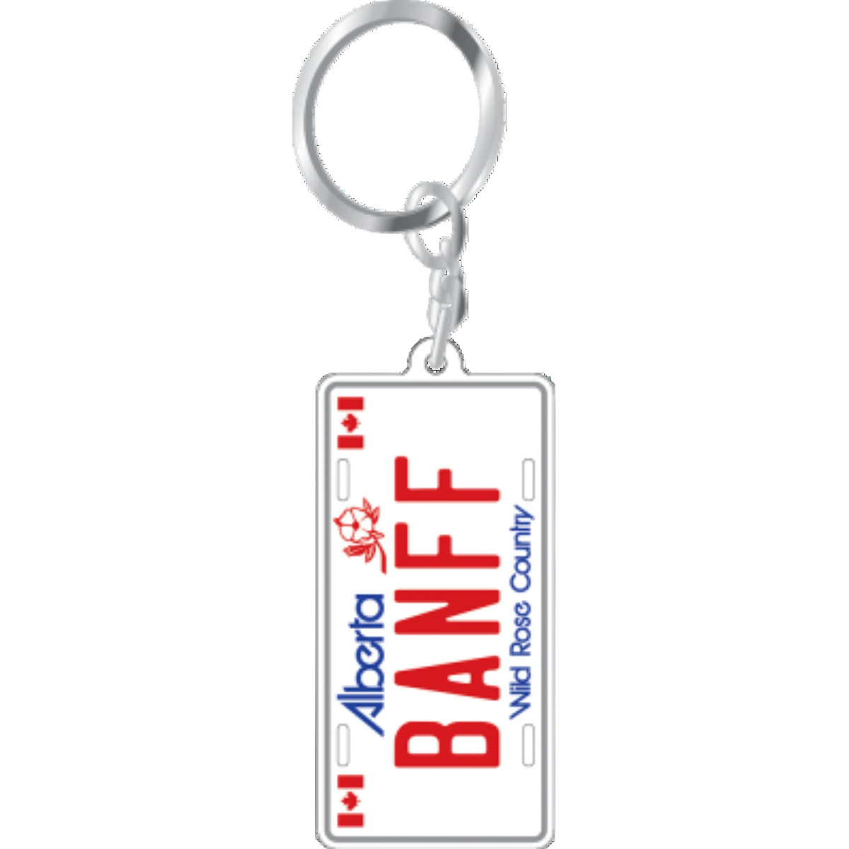 Aluminum Vehicle Plate Keychain - Banff