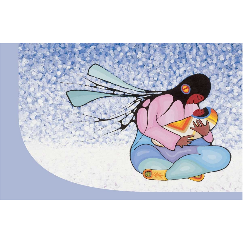Indigenous Designed Notebook Joyous Motherhood By Cecil Youngfox