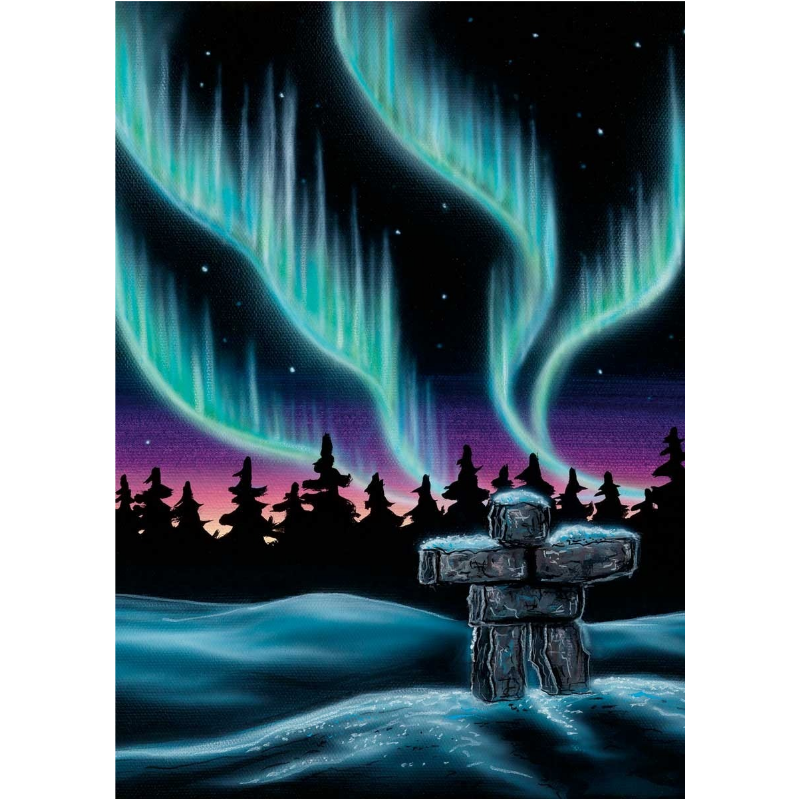 Indigenous Fridge Magnet Sky Dance By Amy Keller-Rempp
