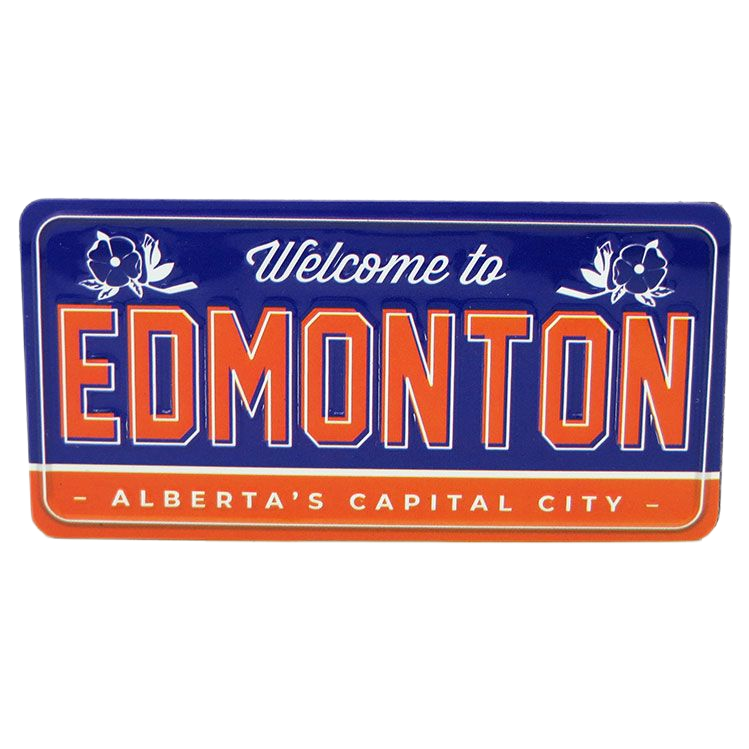 Canada Souvenir Edmonton License Plate Magnets