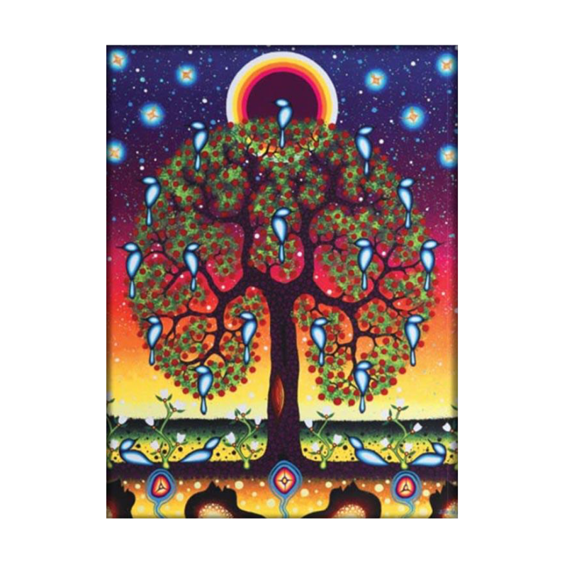 Indigenous Souvenir James Jacko Tree of Life Fridge Magnet
