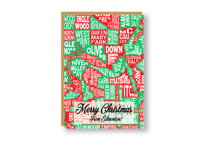 Edmonton AB Neighbourhood Christmas Greeting Card