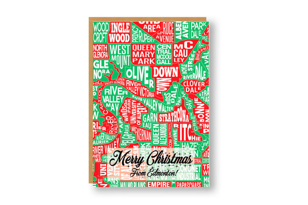 Edmonton AB Neighbourhood Christmas Greeting Card