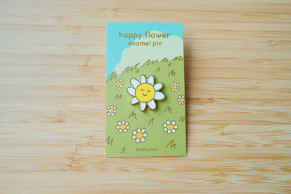 Happy Flower - enamel pin 🌼