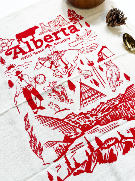 Alberta Commemorative Organic Tea Towel - 20x24