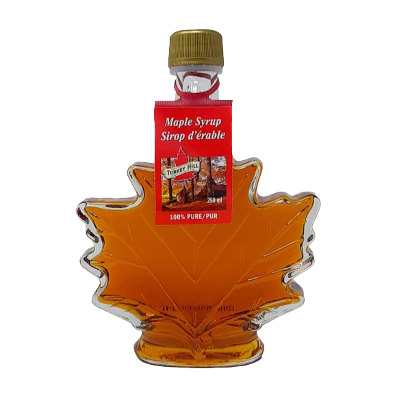 Grade A Pure Organic Canadian Maple Shape Syrup in Maple Leaf Bottle