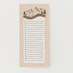 Mountains To Do List Notepad