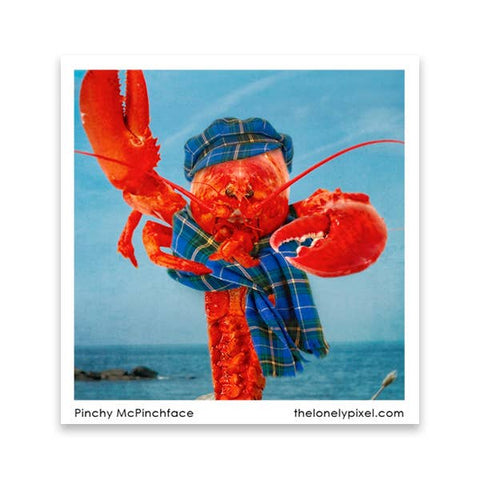 Lobster Nova Scotia Handmade Magnet - Pinchy McPinchface