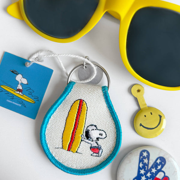 3P4 x Peanuts® - Snoopy Surf Patch Keychain
