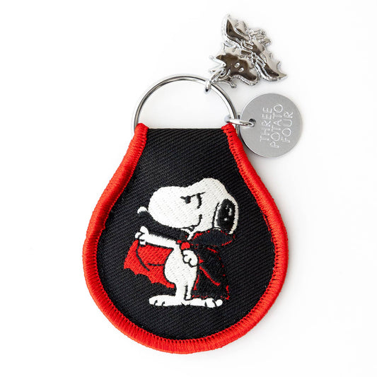 3P4 x Peanuts® Halloween - Snoopy Dracula Patch Keychain