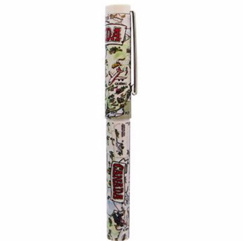 Ball Point Barrel Pen, Canada Map