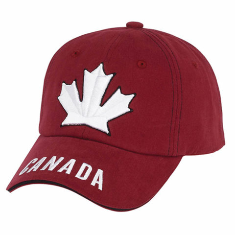 Cap - Retro 3D Leaf Burgandy