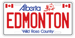 License Vehicle Magnet 90 × 45 mm - Edmonton