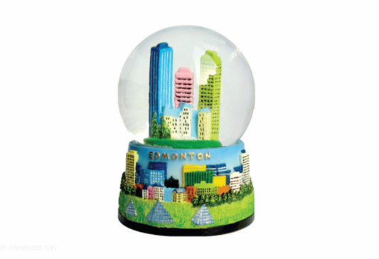 Snow Globe featuring Edmonton City skyline and landmarks