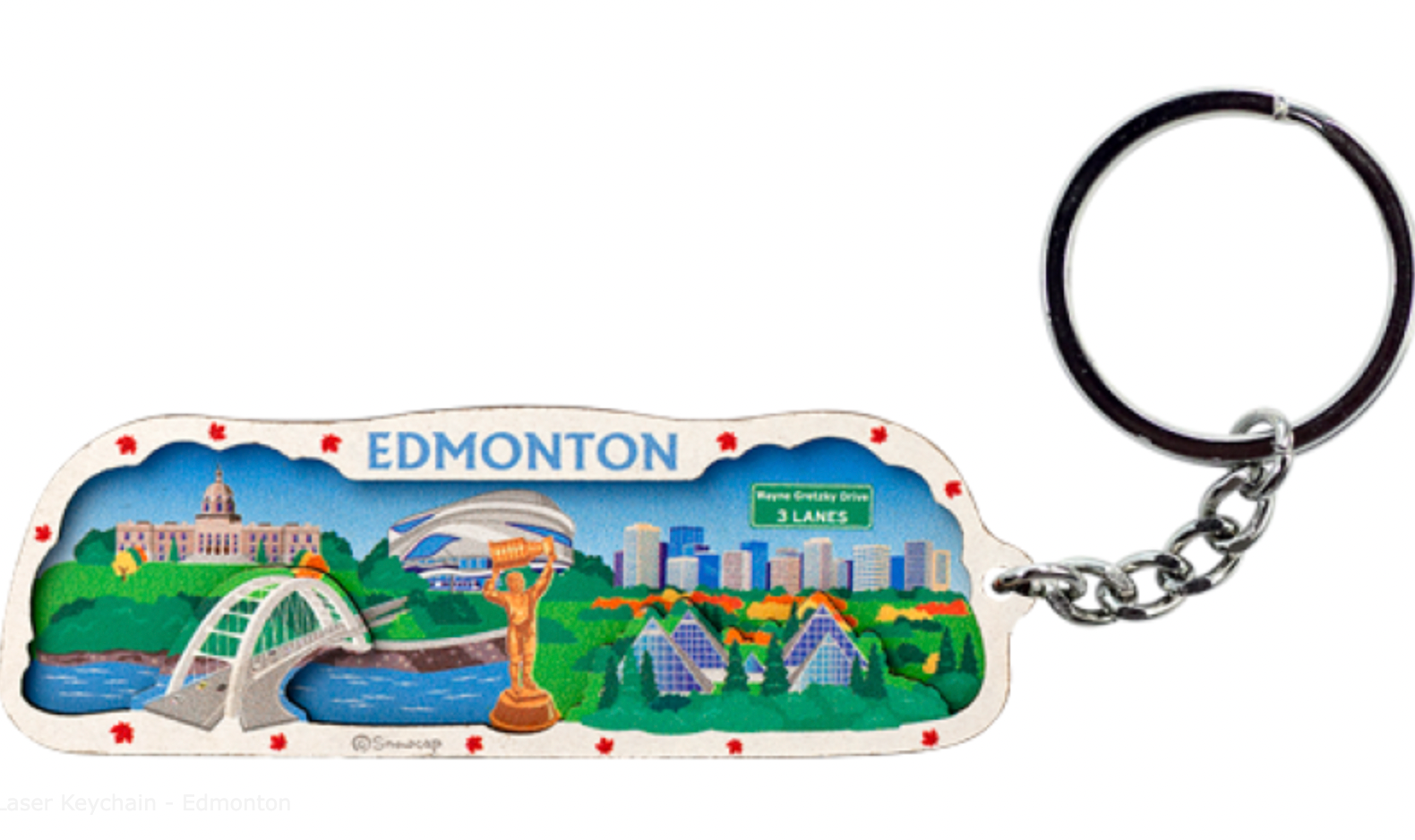 Laser Keychain - Edmonton