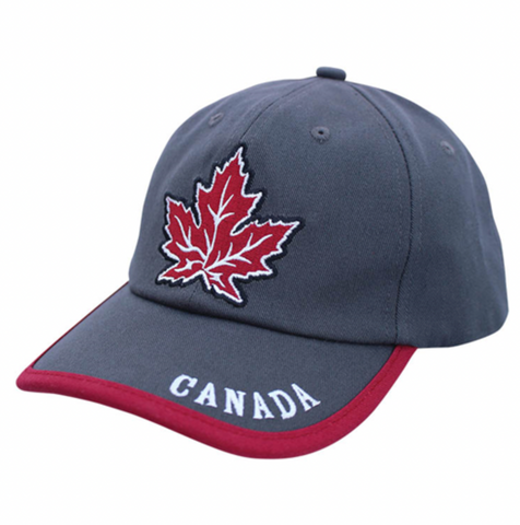 Edmonton Cap - Grey Maple Leaf