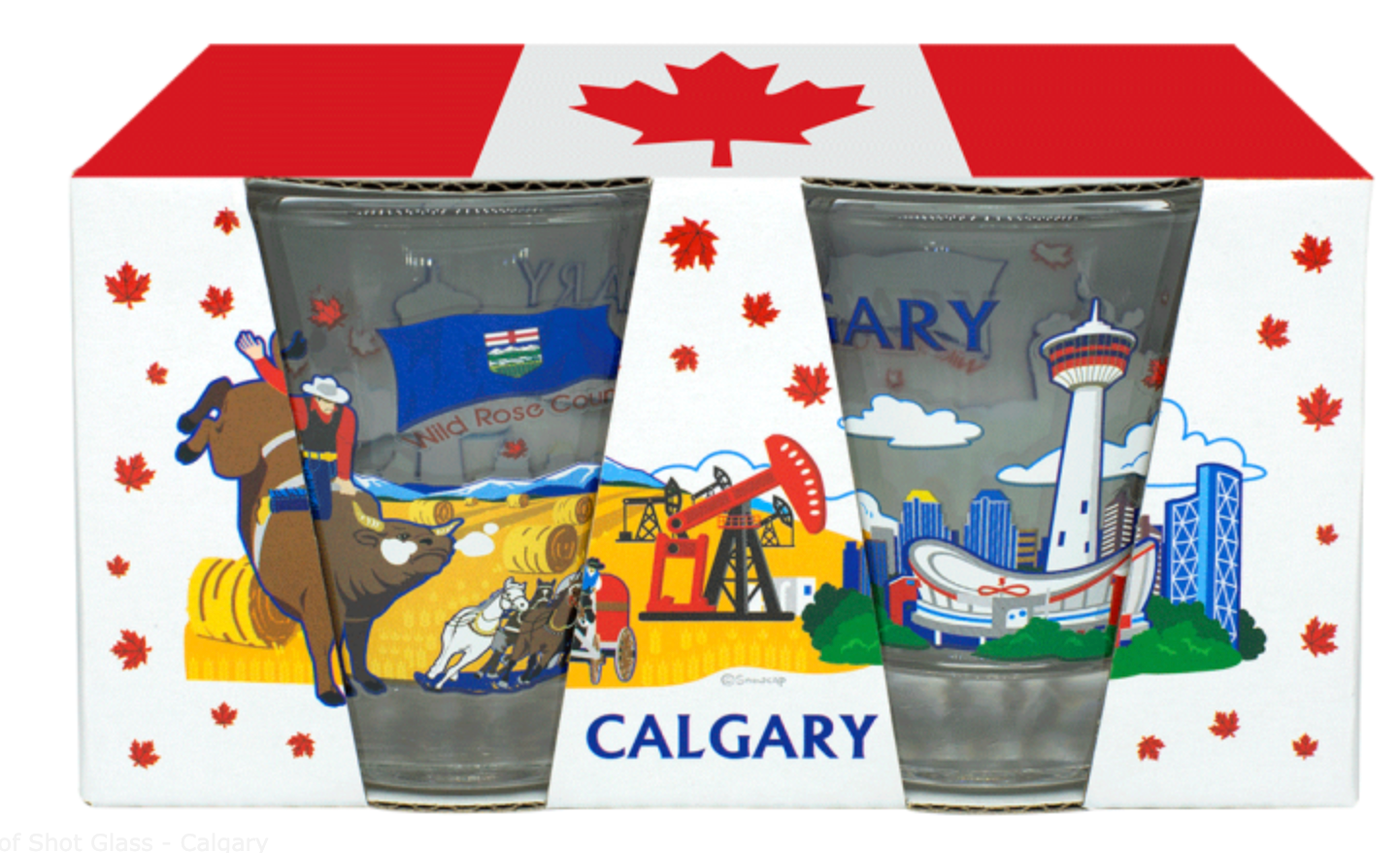 Pair of Shot Glass - Calgary