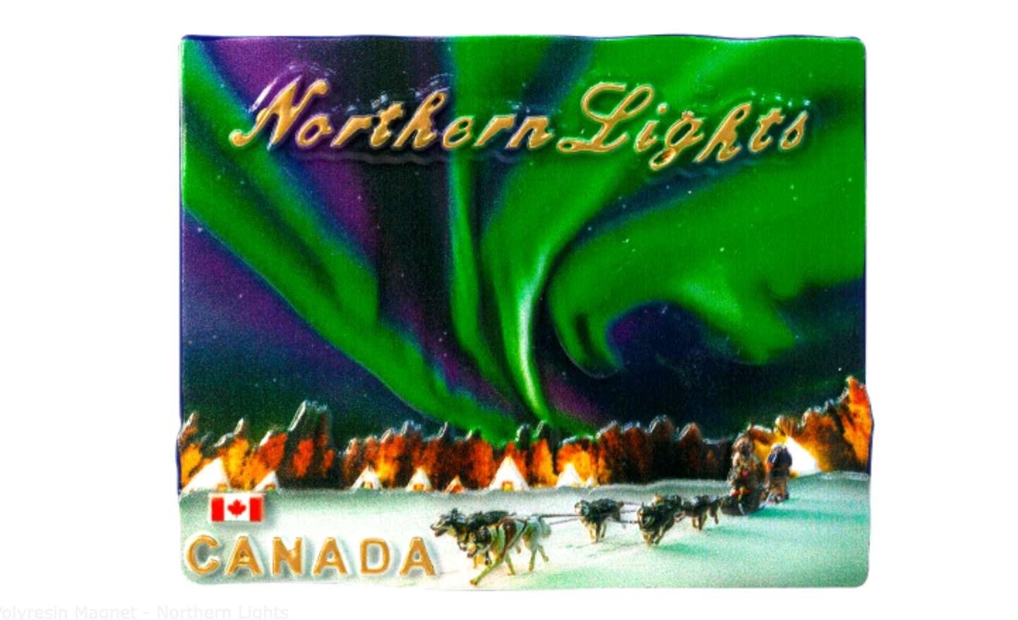 3D-Polyresin Magnet - Northern Lights