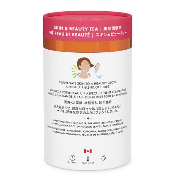 Indulge in the beauty of M21 Luxury Tea - Skin & Beauty blend, a premium infusion for radiant wellness